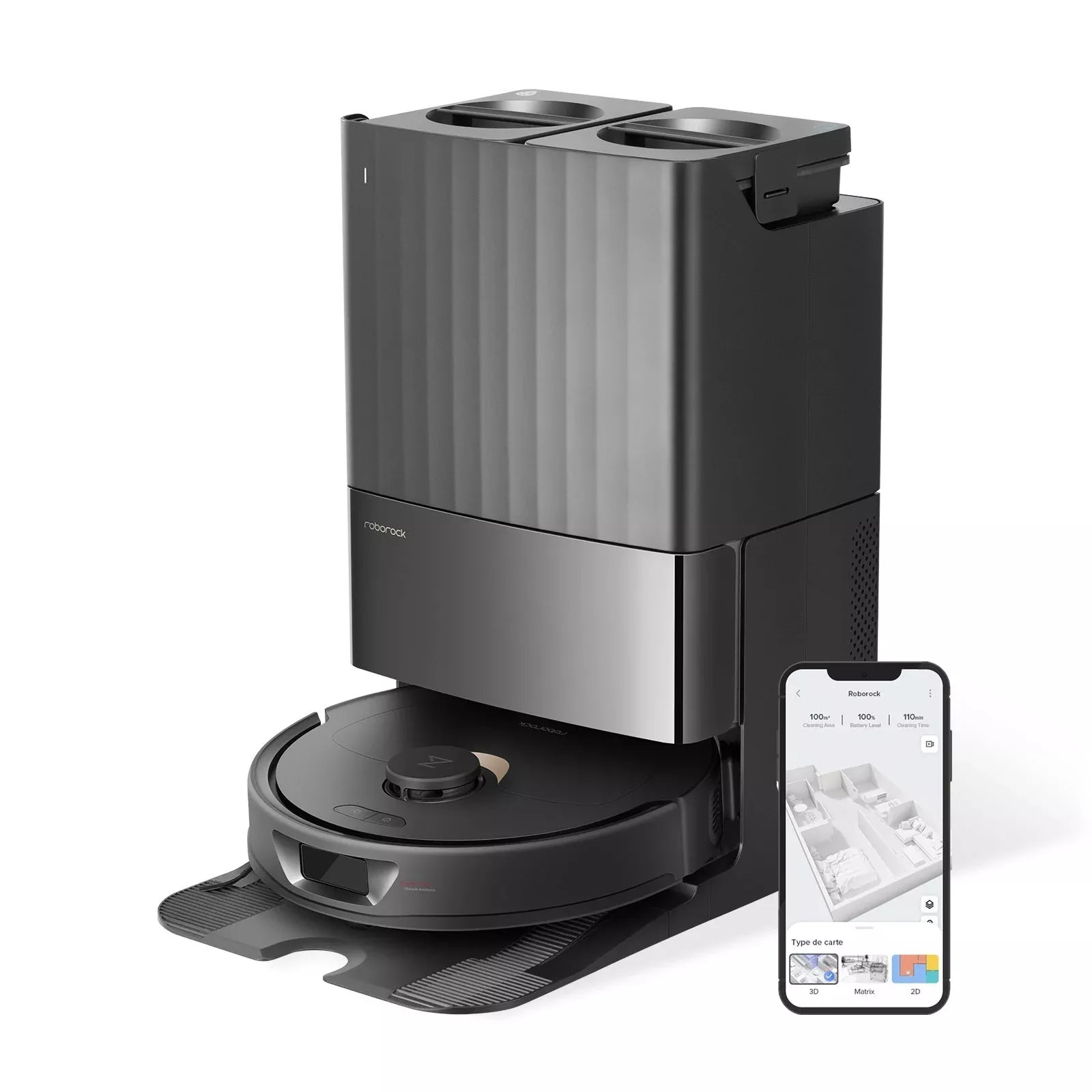 【Certified Refurbished 90% New】Roborock Qrevo Robot Vacuum with Multifunctional Dock