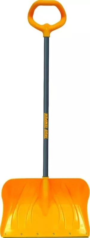 Poly Snow Shovel with Versa Grip 20in Yellow/Gray